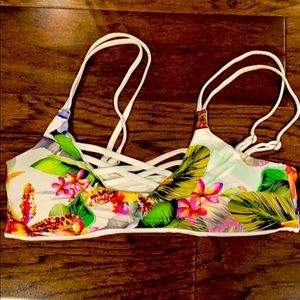 Tropical bathing suit top